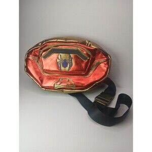 Disney Marvel Spider-Man No Way Home Belt Bag Fanny Pack Waist Bag Red Gold EUC